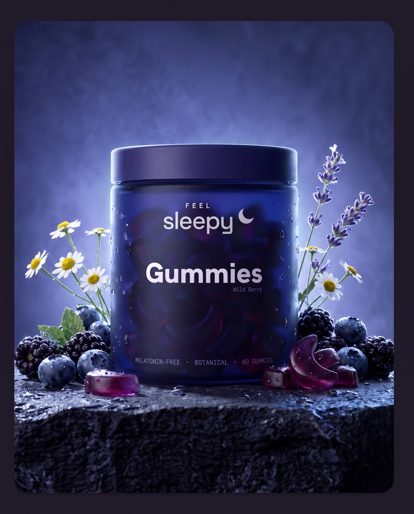 Feel Sleepy Gummies with berries and botanicals